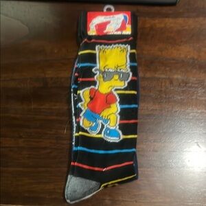 NWT The Simpsons Dress Socks